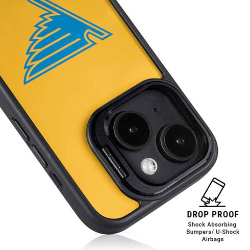 NHL St. Louis Blues Solid Background iPhone 14 Kickstand Case